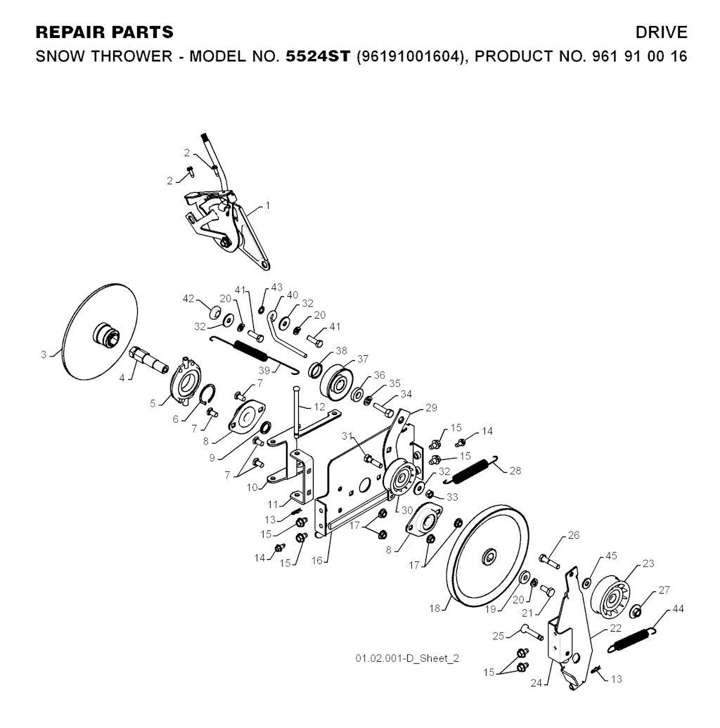 Explosionszeichnung Ersatzteile