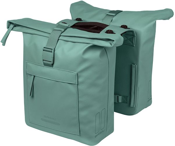 Basil Brooklyn Doppeltasche 41 l grün,silber