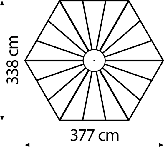 Vitavia Gewächshaus/Vogelvoliere Circus 9000 inkl. 3 Seitenfenstern - 9,0 m²