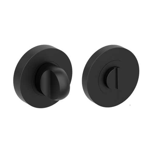 Griffwerk Rosettenpaar rund GK4 -Graphitschwarz Schraubtechnik -WC