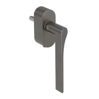 Griffwerk Fenstergriff VAYA 261 LEAF LIGHT Kaschmirgrau L 7x40