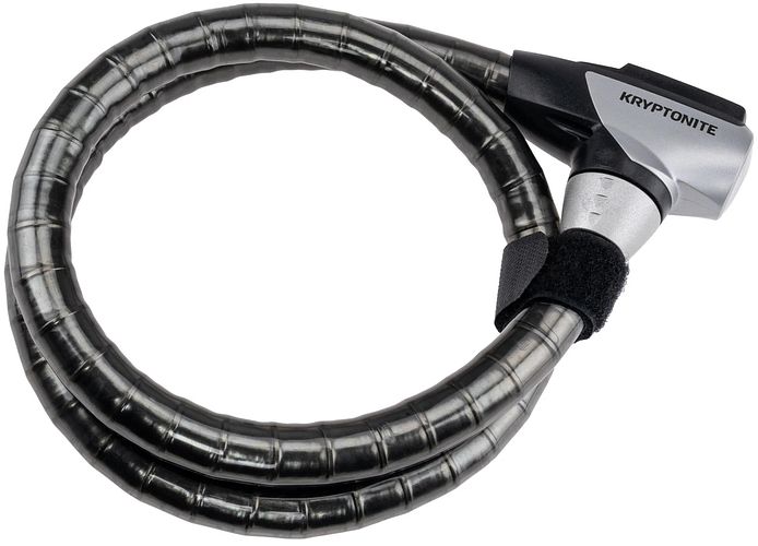 KRYPTONITE Panzerkabelschloss Kryptoflex Amored Key Cable 100 cm grau