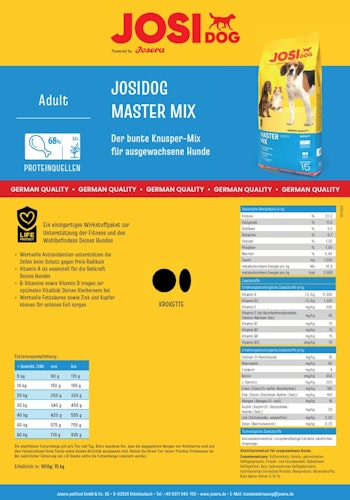 Josera JosiDog Master Mix Hundetrockenfutter