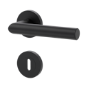 Vorschaubild Griffwerk LUCIA PROFESSIONAL PVD+ Schraubtechnik GK3 Rosetten rund Buntbart Graphitschwarz PVD+