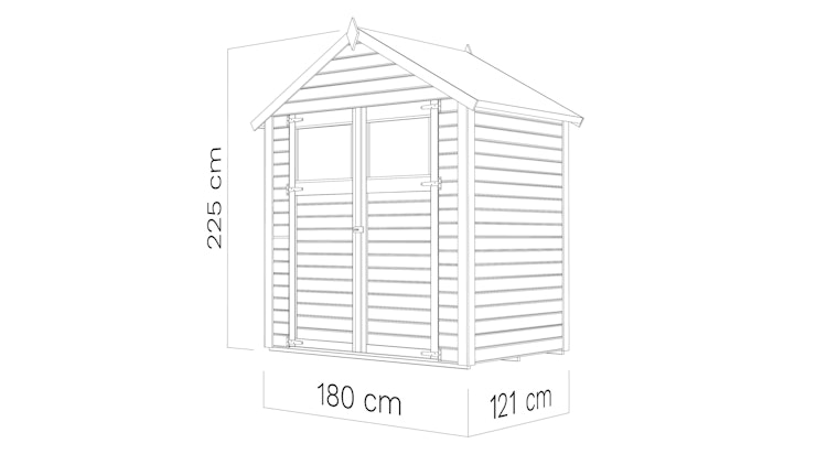 Bertilo Gerätehaus Sylt 1/2/3 - 14 mm