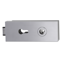 Griffwerk PURISTO S -Edelstahl matt Schlosskasten -PZ