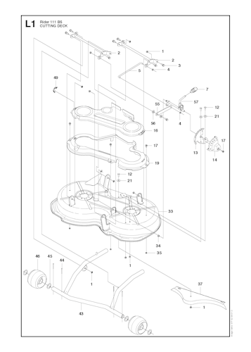 Husqvarna Rider 965996701 R 111B5