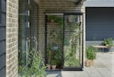 Vorschaubild Halls Gewächshaus Qube Lean-to - 0,9 m² / 1,3 m² / 5 m² / 7,2 m² Farbe: Schwarz