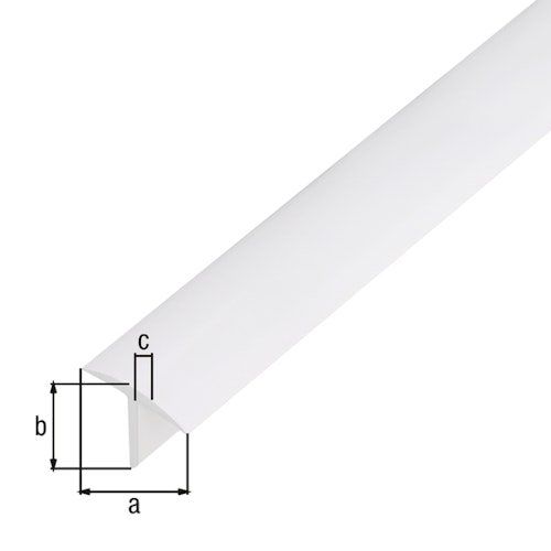 Alberts® T-Profil, Kunststoff, 25x18mm, Länge 1m