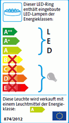 Heissner Aqua Light 6fach-LED-Ring, weiß 30 mm Durchmesser (U509-T)