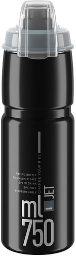 Elite Trinkflasche Jet Plus 750 ml schwarz/grau