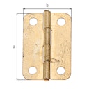 Vorschaubild Schatullenscharniere vermess. 24x165 mm