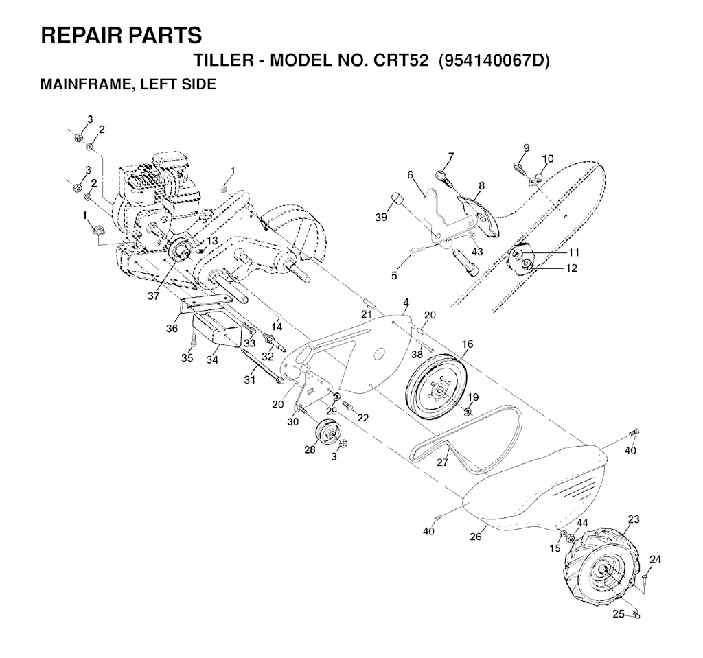 Explosionszeichnung Ersatzteile