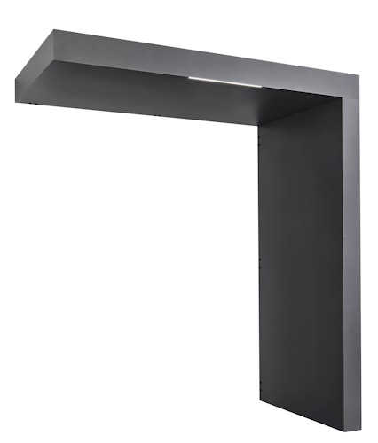 Gutta Rechteckvordach BS Plus 300 Sondermaß inkl. Seitenteil  (neues Modell)