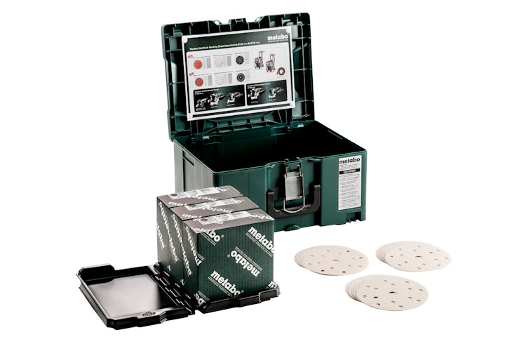 Metabo Metaloc Schleifmittel-Set "multi-hole"Ø 150 mmSerie "professional"für FarbeLacke