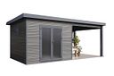 Vorschaubild Wolff Finnhaus WPC Gartenhaus Solaro im Rhombus-Design - 28 mm