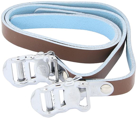 CONTEC Pedalriemen Leather Strap braun