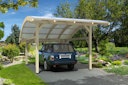 Vorschaubild Skan Holz Schwaben - Bogendach Einzelcarport aus Leimholz Breite 434 cm