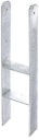 Vorschaubild Alberts® H-Pfostenträger 400x80x8mm Gesamtlänge 800mm für verschiedene Pfostenstärken