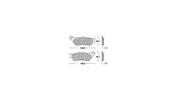 TRW Bremsbelag MCB 671 mit Zulassung