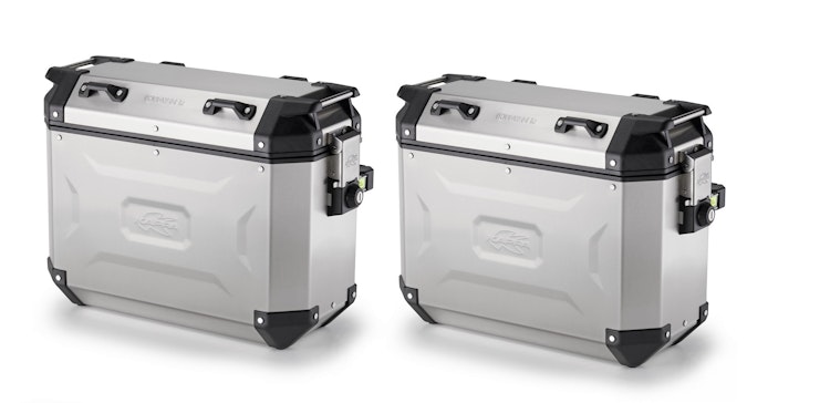 KAPPA Seitenkoffer KVG K-Voyager Satz, Silber