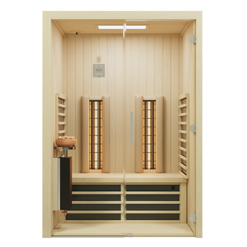 Infraworld Infrarotkabine TrioSol Glas 145 Espe RG inkl. 5-teiligem gratis Zubehörset