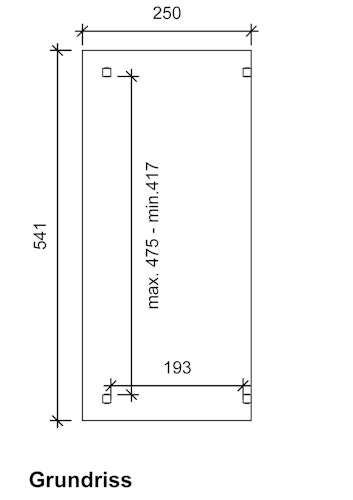 Skan Holz Sanremo aus Leimholz ohne Mittelpfosten Breite 541 cm freistehende Terrassenüberdachung