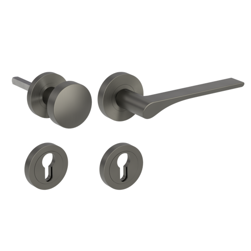 Griffwerk Wechselgarnitur LEAF LIGHT SIEGER DESIGN - Samtgrau, Kaschmirgrau, Graphitschwarz