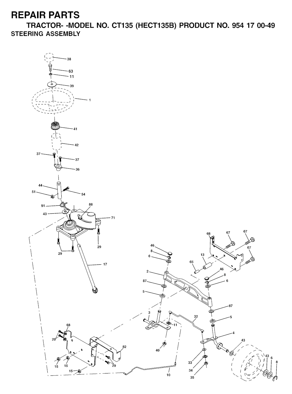 Explosionszeichnung Ersatzteile