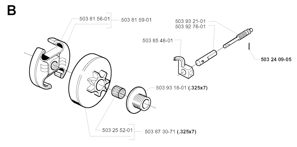 Explosionszeichnung Ersatzteile
