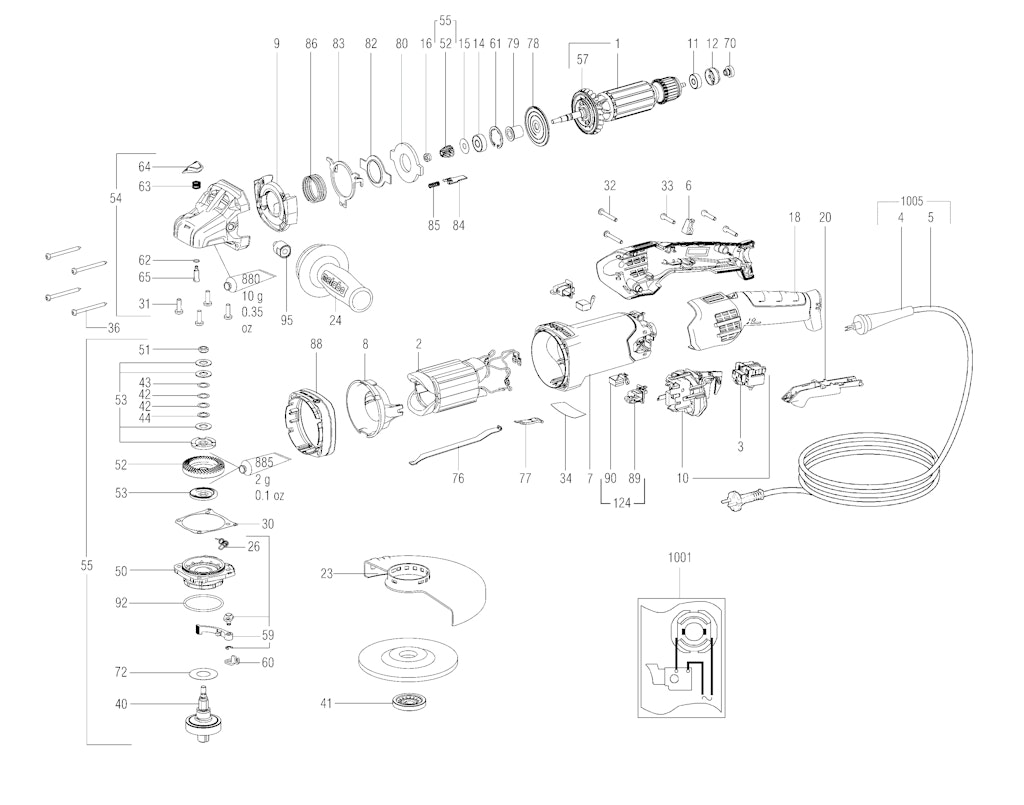 Explosionszeichnung Ersatzteile