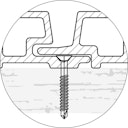 Vorschaubild Fiberdeck WEO 60 Fassadenprofil BSK E 33 x 170 mm