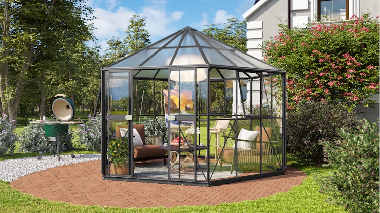 Vitavia Gewächshaus Juno/Hera 9000 inkl. 3 Seitenfenstern - 9,0 m²