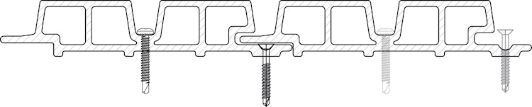 Fiberdeck WEO 60 Fassadenprofil BSK E 33 x 170 mm