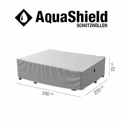 Siena Garden Loungehülle AquaShield 240 x 220 x 70 cm, 100 % Polyester Hellgrau - Abverkauf