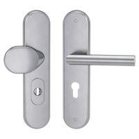 Griffwerk Kombi-Schutzbeschlag LUCIA mit  TITANO SB_884 Schutzklasse ES1 mit ZA 72 mm