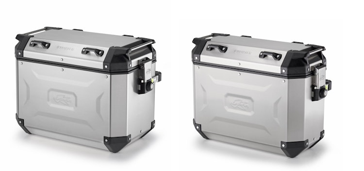 KAPPA Seitenkoffer KVG K-Voyager Satz, Silber