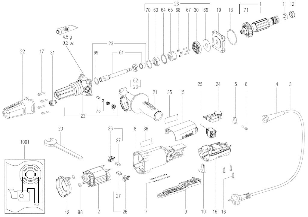 Explosionszeichnung Ersatzteile