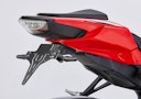 Vorschaubild PROTECH V-SHAPE Kennzeichenhalter Alu & Stahl Schwarz für HONDA CBR1000RR