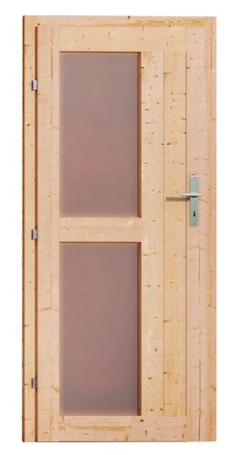 Karibu Gartensauna Pultdach Saunahaus Norge naturbelassen inkl. gratis Sauna-Zubehörset im Wert von 234,94 €