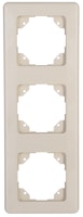 Kopp Abdeckrahmen EUROPA 3-fach creme-weiß