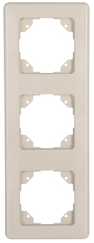 Kopp Abdeckrahmen EUROPA 3-fach creme-weiß