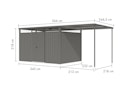 Vorschaubild Karibu Metall Gartenhaus Osten (Østen) inkl. gratis Metallbox im Wert von 349,99 €