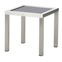 Vorschaubild Diamond Garden Beistelltisch MADEIRA 45x45 cm, Edelstahl gebürstet / Glas / DiGaLan