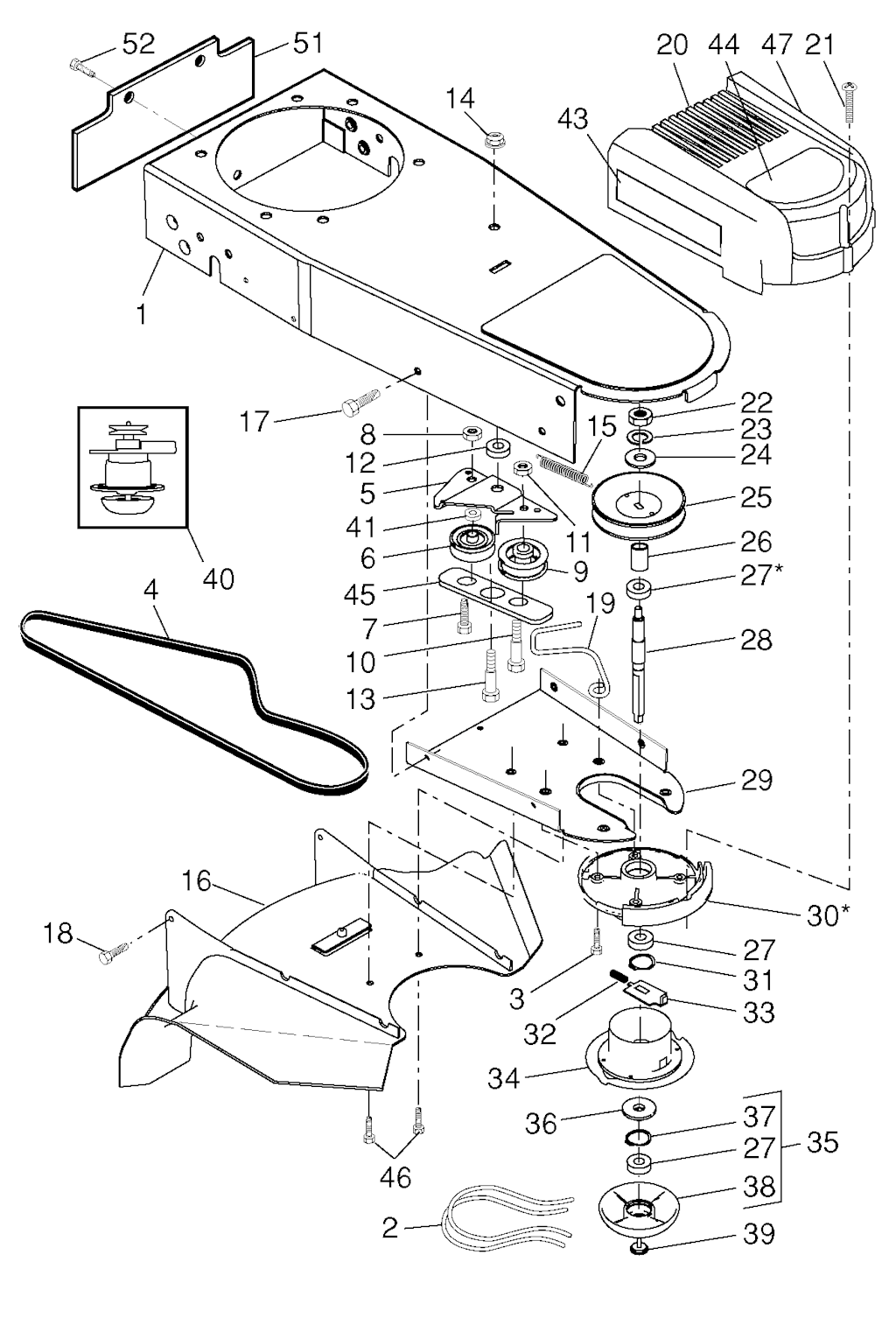Explosionszeichnung Ersatzteile