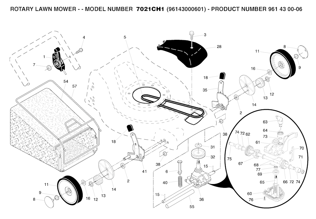 Explosionszeichnung Ersatzteile