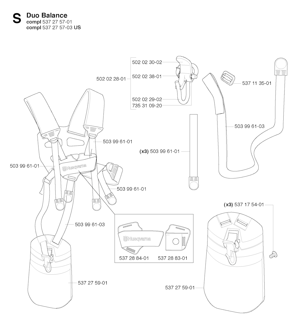 Explosionszeichnung Ersatzteile