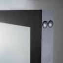 Vorschaubild Flexo Loft-Drehtür schwarz mit Alu-Blockzarge stumpfeinschlagend