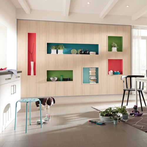 HANDMUSTER MeisterWerke Dekorpaneele MeisterPaneele. terra DP 250 Akazie hell 4012