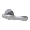 Vorschaubild Griffwerk Türgriff smart2lock 2.0 JETTE CRYSTAL PIATTA S -Edelstahl matt Griffpaar mit Drückerrosetten